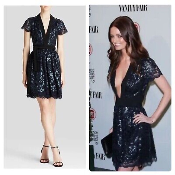 Diane von Furstenberg
SABINA Blue Wrap Sequined Mini Dress size 6 - Picture 14 of 14